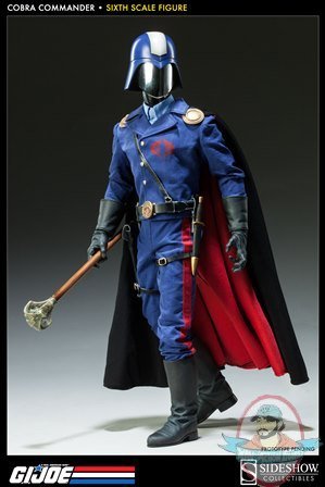 1/6 Sixth Scale GI Joe Cobra Commander The Dictator Sideshow Used