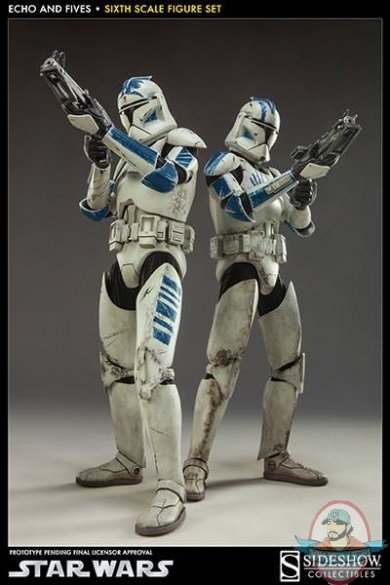 1/6 Sixth Scale Star Wars Clone Troopers Echo & Fives Set Sideshow