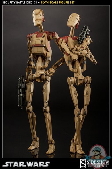 1/6 Scale Star Wars Security Battle Droids Figure Set by Sideshow