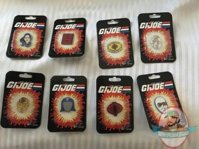 SDCC 2017 G.I Joe Set of 8 Pins A Shop Called Quest 