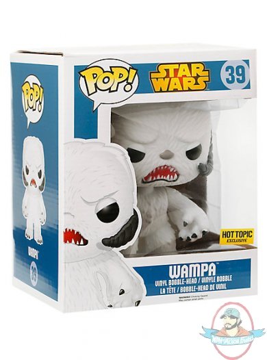 Super Sized 6 Pop Star Wars Series 6 Flocked Wampa Hot Topic Exclusive