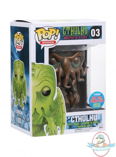 NYCC Pop! Books Cthulhu Patina Vinyl Figure by Funko