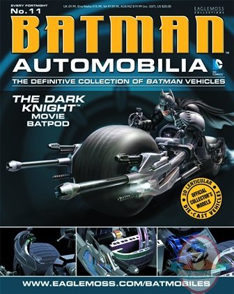 Dc Batman Automobilia Figurine #11 Dark Knight Movie Batpod Eaglemoss