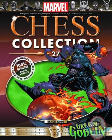 MARVEL CHESS FIGURINE COLLECTION MAGAZINE #74 "GREEN GOBLIN BLACK KING " 