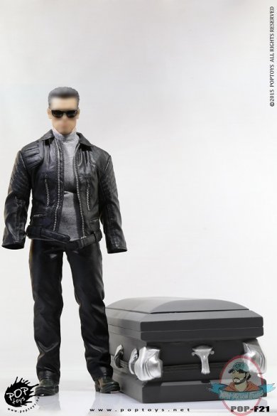 1:6 Accessories Leather Jacket Robot with a Coffin POP-F21