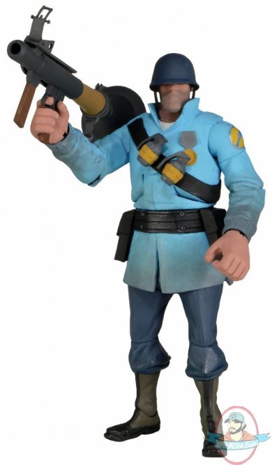 Team Fortress Series 2 Blue Soldier 7" Deluxe Figure Neca