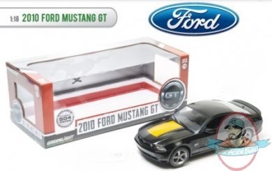 1:18 2010 Mustang GT Black with hood stripe Package limited to 504 pc