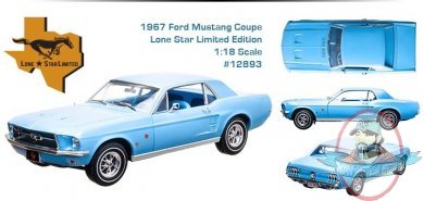 1/18 1967 Ford Mustang Coupe Lone Star Limited Edition Greenlight