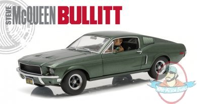 1:18 Bullitt 1968 Ford Mustang Gt Fastback Highland S. Mcqueen Driving