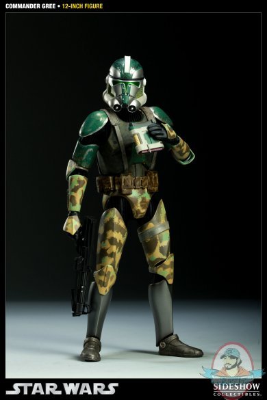 Commander Gree Militaries of Star Wars 12 inch Figure Sideshow Used