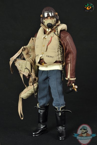King's Toys 1/6 Scale WWII RAF British Pilot 12 inch Action Figure