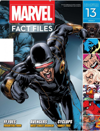 Marvel Fact Files # 13 Cyclops Cover Eaglemoss