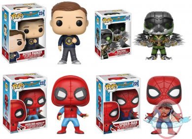 Pop! Movies: Spider-Man Homecoming Set of 4 Vinyl Figures Funko