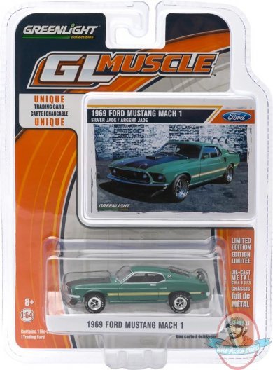 1:64 GL Muscle Series 13 1969 Ford Mustang Mach 1 Greenlight