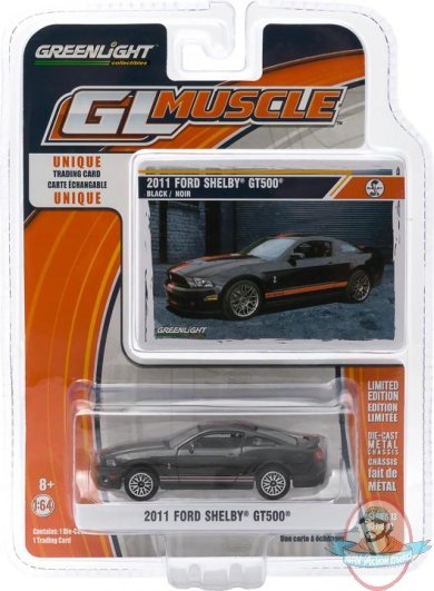 1:64 GL Muscle Series 13 2011 Ford Shelby GT500 Greenlight