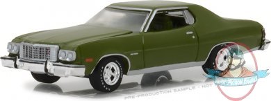 1:64 GreenLight Muscle Series 20 1976 Ford Gran Torino Dark Green 
