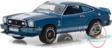 1:64 GreenLight Muscle Series 20 1976 Ford Mustang II Cobra II Blue 