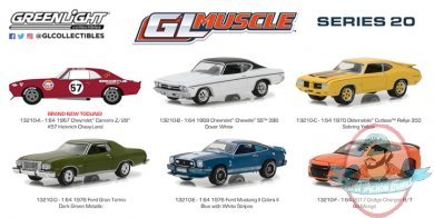1:64 GreenLight Muscle Series 20 Set of 6 Vehicles