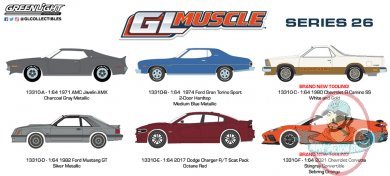 1:64 Greenlight Muscle Series 26 Set of 6 Vehicles 