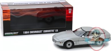 1:18 1984 Chevrolet Corvette C4 Silver Metallic Greenlight