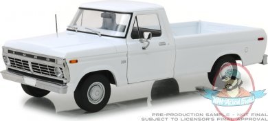 1:18 Scale 1973 Ford F-100 White Greenlight