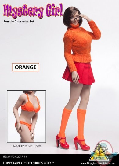 Flirty Girl’s 1:6 Scale Female Set Orange Mystery Girl FGC-2017-13 Flirty Girl’s 1:6 Scale Female Set Orange Mystery Girl FGC-2017-13