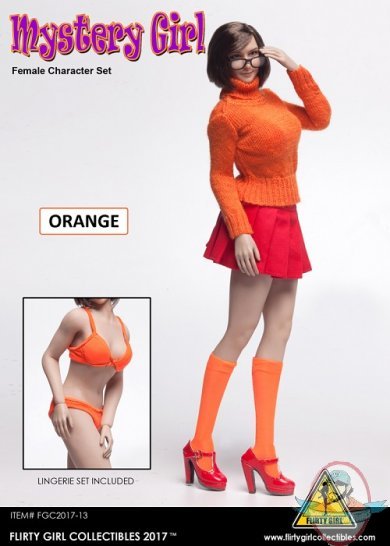 Flirty Girl’s 1:6 Scale Female Set Orange Mystery Girl FGC-2017-13