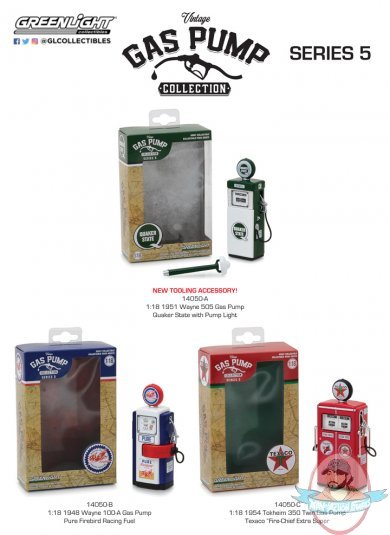 1:18 Vintage Gas Pumps Series 5 Set of 3 by Greenlight