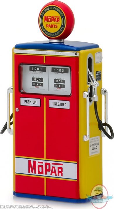 1:18 Vintage Gas Pumps Series 6 1954 Tokheim 350 Twin Gas Greenlight