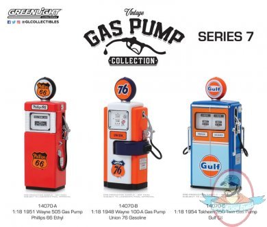 1:18 Vintage Gas Pumps Series 7 Set of 3 by Greenlight