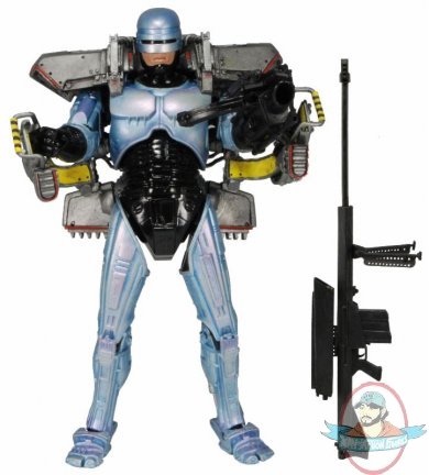 Robocop Ultra Deluxe Figure with Jetpack & Assault Cannon by NECA