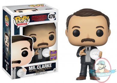 SDCC 2017 Pop Tv Stranger Things Mr. Clarke Figure #476 by Funko