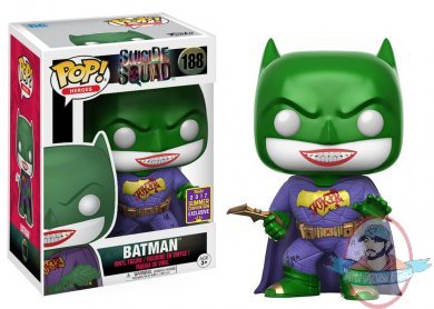 SDCC 2017 Pop! Heroes Suicide Squad Batman Joker #188 Figure Funko