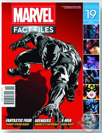 Marvel Fact Files # 19 Black Panther Cover Eaglemoss