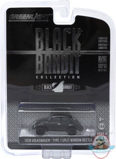 1:64 Black Bandit Series 12 1938 Volkswagen Split Window Beetle‏ 