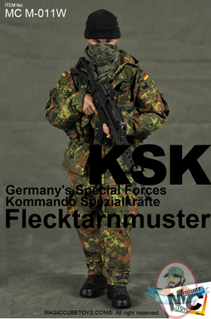 1/6 KSK Germany's Special Forces Kommando Spezialkrafte Flecktarnmuste
