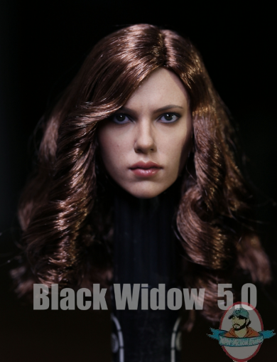 Miscellaneous 1/6 Custom Female Head with Curly Hairstyle  MIS-HS110
