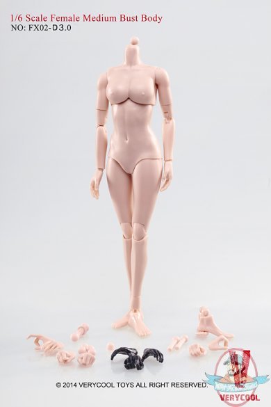 Very Cool 1:6 Figure Female Medium Bust Body Version 3.0 FXO2-D3.0