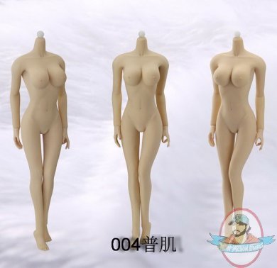 1/6 Female Seamless Body in Pale/Large Bust Size JD-004 by JIAOU DOLL 