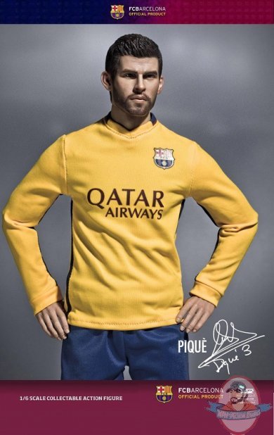 1/6 Scale ZC-198 FCBarcelona 2015/16 Pique Away Kit ZC World