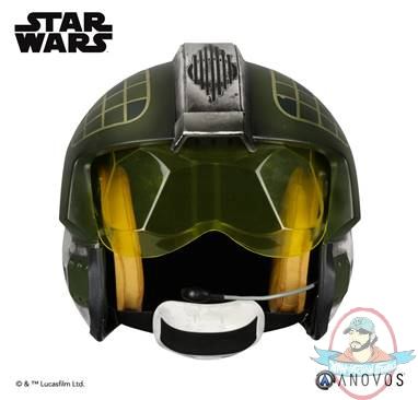 Star Wars Gold Leader Rebel Pilot Helmet Anovos