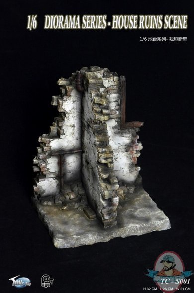1/6 Accessories Diorama Series House Ruins Scene Toys City TC-S001