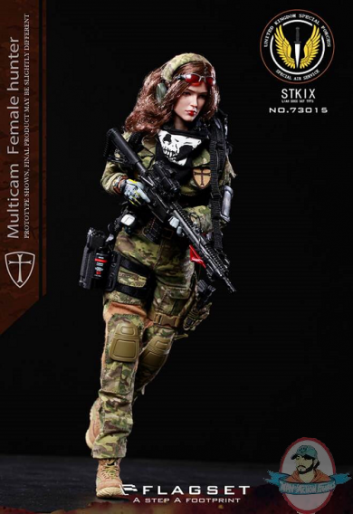 1/6 Flagset Multicam Female Hunter Special forces Angela FS 73015