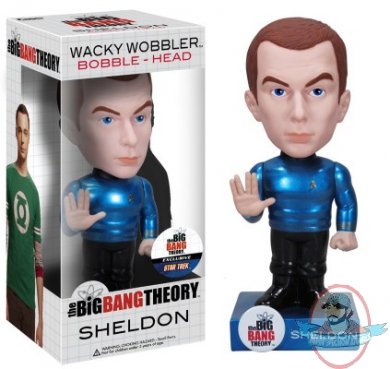 The Big Bang Theory Sheldon Metallic Star Trek Shirt Bobble Head Chase