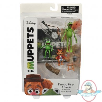 The Muppets Select Wave 1 Kermit, Bean and Robin Tru Diamond Select