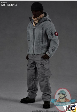 1/6 Scale Figure Accessories Grey Polartec Ranger Hoodie Set Mc Toys