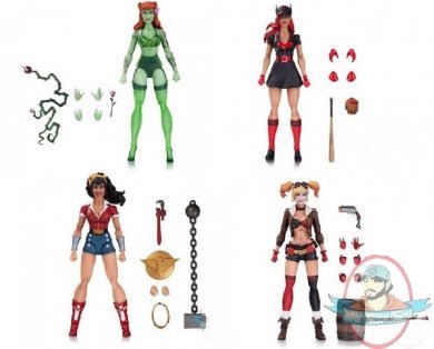DC Bombshells Figure Series Ant Lucia Set of 4 Figures Dc Collectibles