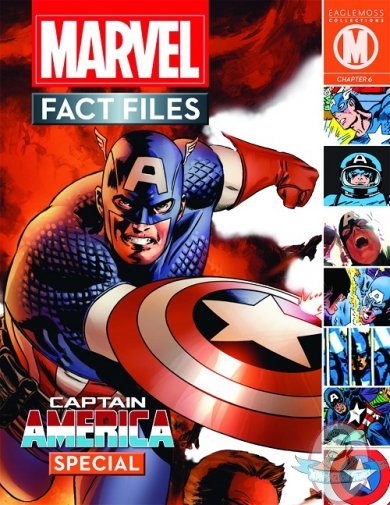 Marvel Fact Files Special # 3 Captain America Cover Eaglemoss