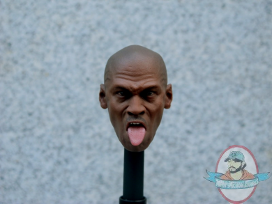 1/6 Scale Michael Jordan with tongue Headsculpt for 12 inch Figures