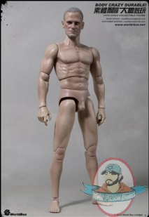 1/6 Articulated Male Body with Merle Dixon Character Head 3 World Box